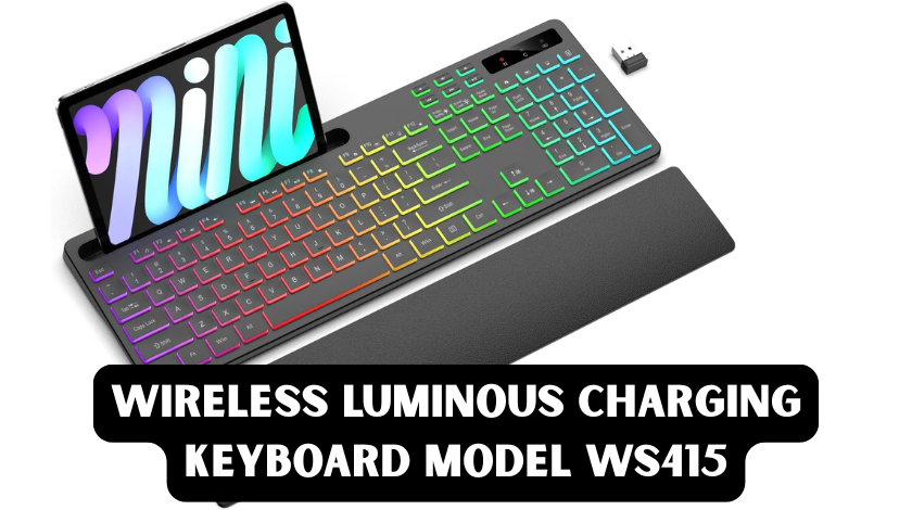 wireless luminous charging keyboard model ws415