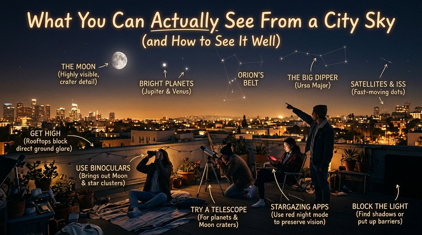 What You Can Actually See From a City Sky (and How to See It Well)